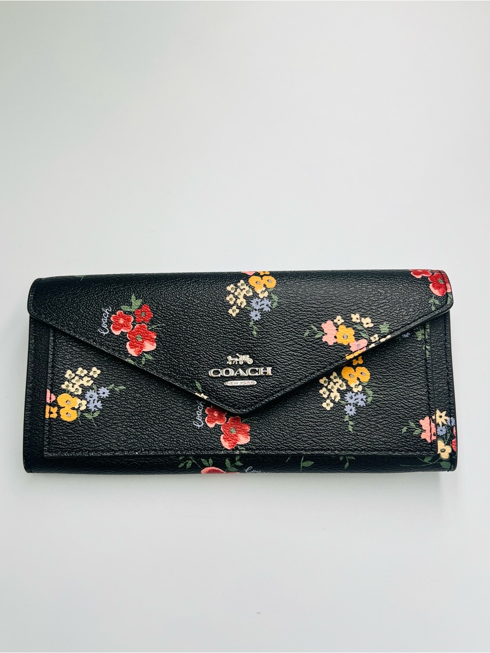 Coach Slim Envelope Wallet With Wildflower Print